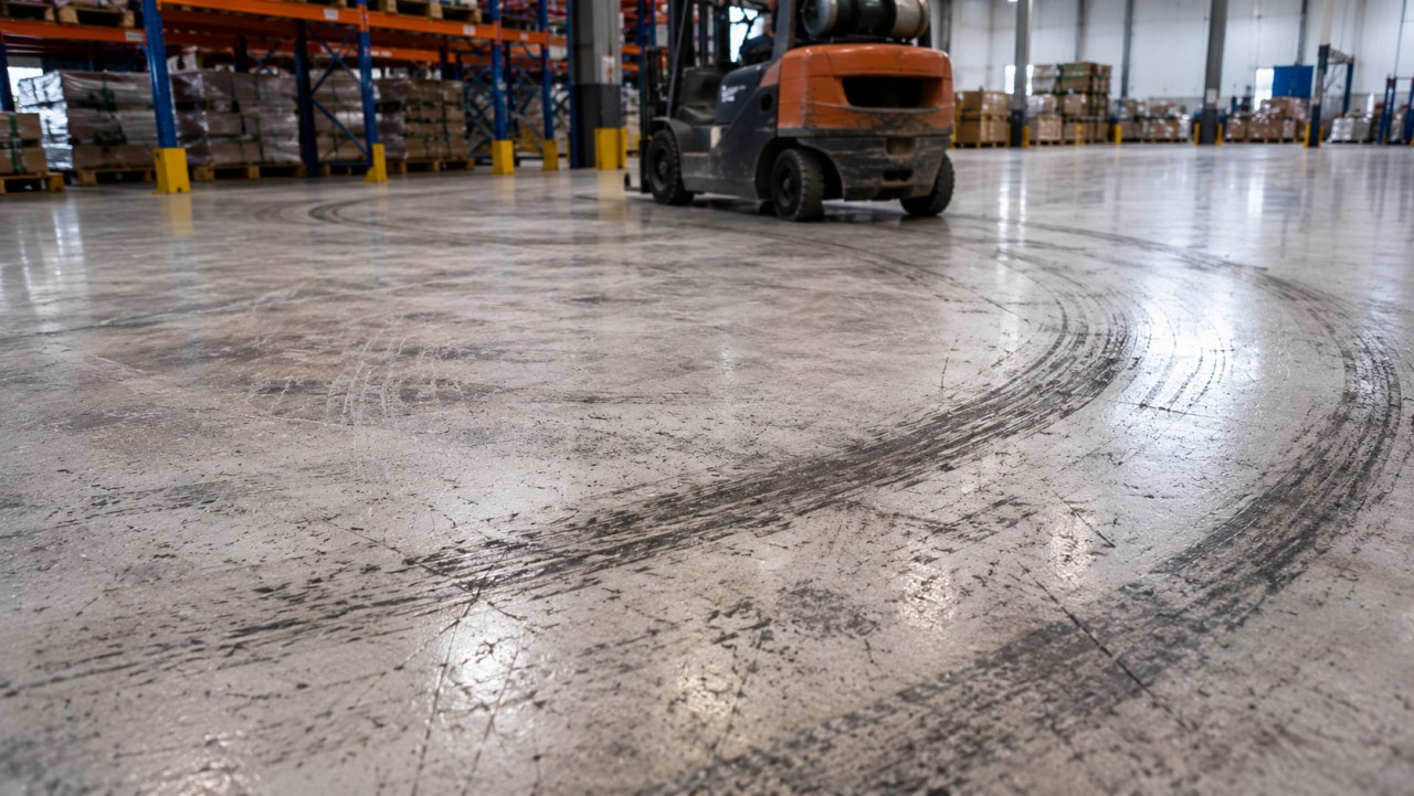 Perché i pavimenti nei capannoni si rovinano nelle curve dei muletti