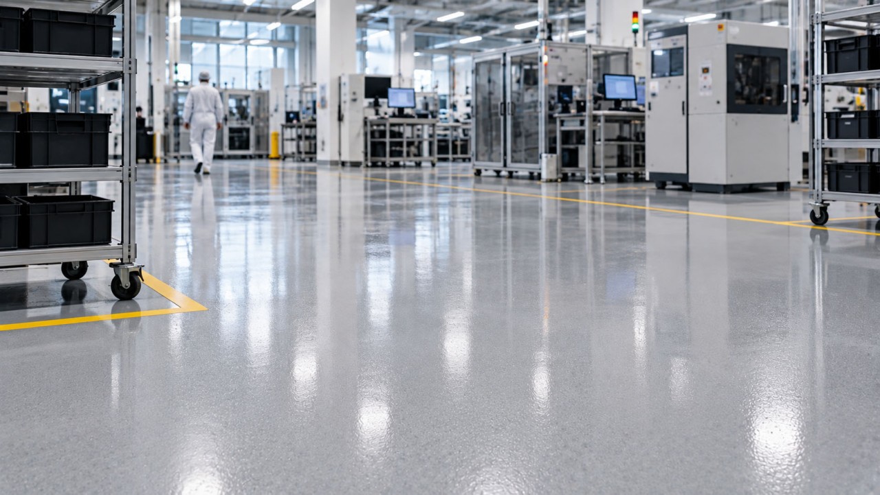 Pavimenti in resina industriali antistatici